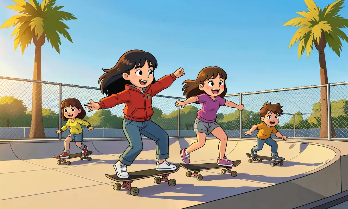 Ronnie Anne's Skate Team